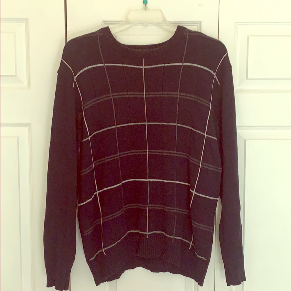Oscar De La Renta Plaid Sweater Size L